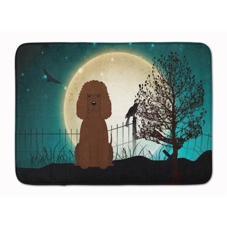 Carolines Treasures Halloween Scary Irish Water Spaniel Machine Washable Memory Foam Mat BB2253RUG